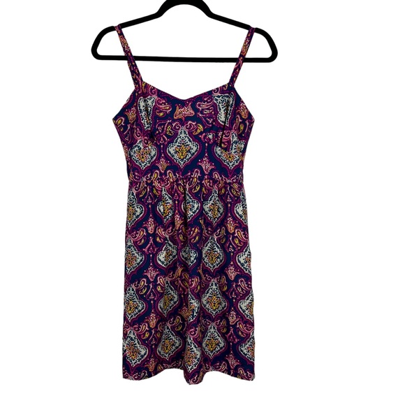 J. Crew Factory Dresses & Skirts - J. Crew Factory Pink Medallion Paisley Pockets Dress Size 0